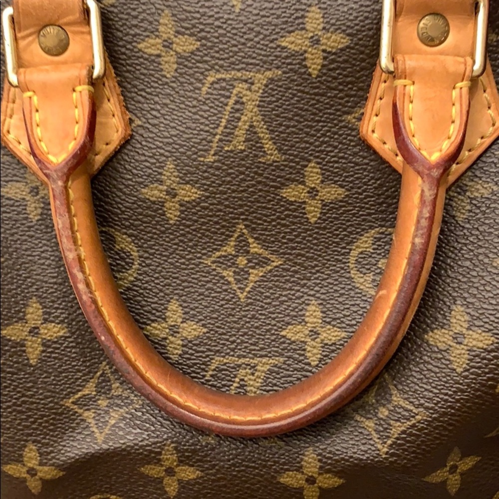 Louis Vuitton Monogram Mini Satchel in Brown and Tan Leather - Picture 14 of 16